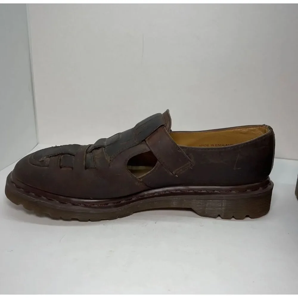 Vintage Y2K Dr. Martens Brogue Buckle Woven Mary Jane Size‎ 11 Men